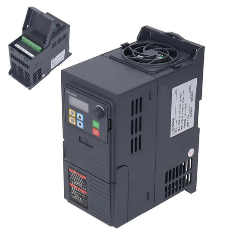 380V Economical VFD Variable Frequency Drive Inverter Motor Speed Controller 1.5KW 2.2KW 3KW 4KW 5.5KW 7.5KW Budget Friendly Industrial Controller for Precise Speed Regulation showing control panel and ventilation design.