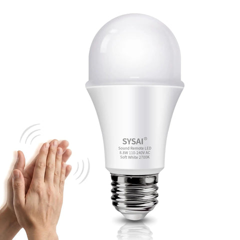 Three Clap Sound Activated Light Bulb For Bedroom Lamp, Clap Detection To Turn On Off, hands clapping and light bulb