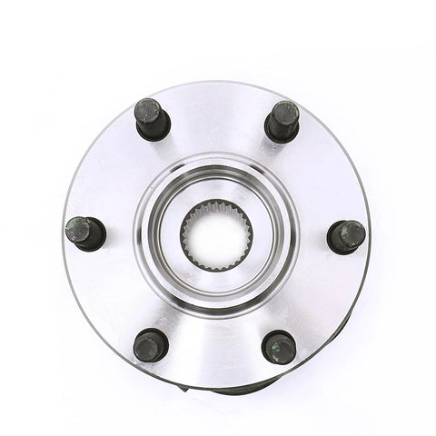 Front Wheel Hub Bearing Assembly Set Of 2 For 2005 Through 2019 Nissan Frontier 4x4 2005 Through 2012 Pathfinder 4x4 And 2005 Through 2015 Xterra 4x4 OE Style Replacement Part 515065, top view, 6-lug design