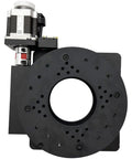 Two Phase Stepper Driver Rotary Stage Handles 4.2 Amps For 42 57 86mm Motors, featuring a black circular plate and motor.