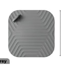 Shower Drain Cover Tub Stopper Square Silicone Floor Drain Cover in grey, 5.9 inch size, flexible design for effective use.