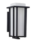 Outdoor Exterior Wall Sconce Lantern Go To Porch Lighting Weatherproof And Rust Resistant Black Finish With Frosted Glass