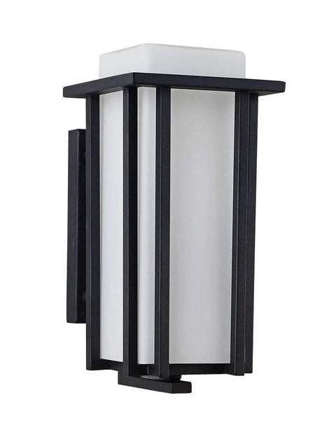 Outdoor Exterior Wall Sconce Lantern Go To Porch Lighting Weatherproof And Rust Resistant Black Finish With Frosted Glass