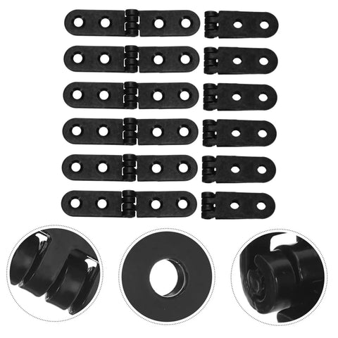 Heavy Duty Foldable Desk Hinges 270 Degree Round Edge Folding Table Hardware For Cabinets Cupboards And Furniture Black