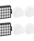Replacement Shark PowerDetect Vacuum Filter Kit For AZ4000 AZ4000C AZ4002 AZ4002W Upright Series showing 2 HEPA filters and 4 foam filters