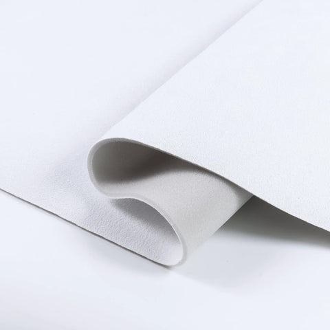 Car Elements suede headliner fabric with foam backing, 60x45 inches, white auto headliner material, rolled