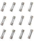 12 Value Slow Blow Glass Fuses Kit With 60 Pieces In Clear Plastic Storage Box 5x20mm 250V Assortment From 0.5A To 10A detail