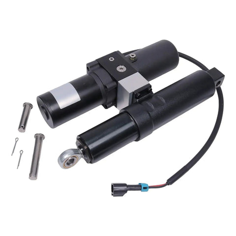 Hella Tough Heavy Duty Hydraulic Front Snow Plow Kit With Smooth Angle Adjustment For Polaris Ranger Crew Xp 1000 hydraulic actuator with fittings.
