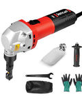 Top Tier 16 Gauge Sheet Metal Cutter With Powerful Brushless Motor Spinning At 1900Rpm and cutting accessories for versatile use.