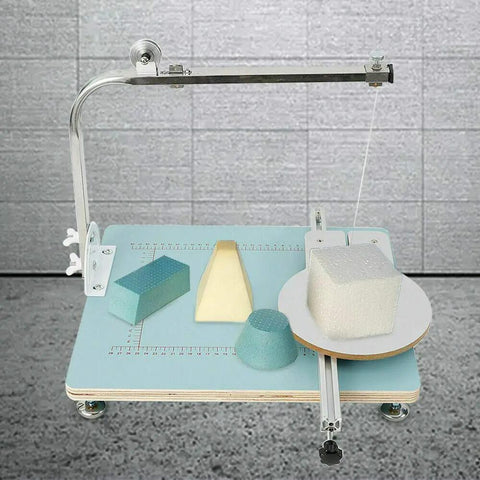 72W Hot Wire Cutter With Adjustable Temperature 32 To 932 Fahrenheit For Foam And Styrofoam DIY Crafting On A Sturdy Work Table Pro Grade 0.28mm Wire 60 To 90 Degree Angle Benchtop Cutter 11.02 By 9.84 Inches cutting foam blocks