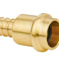 Lead free brass 1/2 inch PEX B to copper adapter fitting, 12 pack, Pro Press fittings for hot and cold water systems