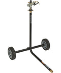 Wheeled Sprinkler With 1 Inch Head And 3 Nozzles For Big Yard Coverage 120 Foot Diameter Reaches 11,000 Sq Ft 7 To 14 GPM Adjustable