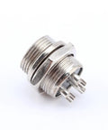 Beefy 3 Pin Aviation Plug Socket Set For Panel Mount, Metal Wire Connector with Screw Type Male Contacts, 400V 5A, Industrial Use