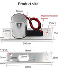 Heavy Duty DC 12V Electronic Drop NC Door Lock With Magnetic Induction Deadbolt dimensions and design details for secure installation.