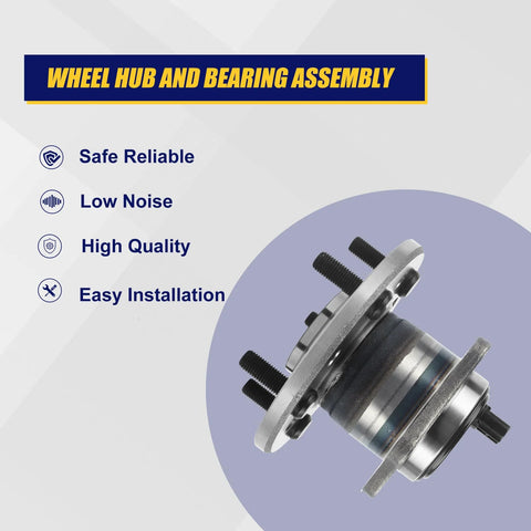 512207 Rear Right Wheel Bearing And Hub Assembly Direct Fit For Lexus ES300 ES330 ES350 Avalon Camry Highlander Solara with 5 lug bolts