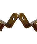 Rock Solid 50 Pack Shelf Support Pegs Nickel Plated Stainless Steel Cabinet Pins in bronze tone, showing two pegs.