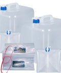 Foldable 10L Water Containers 2 Pack With Spigot And Pouch For Camping, Hiking And Emergency Prep BPA Free Durable Outdoor Water Jug