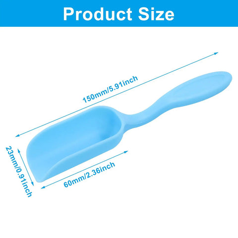 Blue mini garden shovel with dimensions for 5 Piece Colorful Mini Garden Shovel Set For Planting Digging Transplanting Succulents