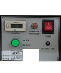 Control panel of Pro Grade 90W Automatic Terminal Crimping Machine Electric Wire Pliers with buttons and LED indicators.