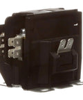 Definite Purpose Contactor 32A 1-Pull 24V Coil XMCO-321EBBC showing side view, industrial relay for control circuits and power switching.