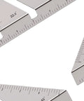 Stainless Steel Miter Square Ruler Set Of 3 Heavy Duty Pro Grade Multi Angle Measuring Tool with 45° and 22.5° etched marks