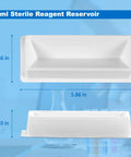55ml sterile reagent reservoir, PS plastic, white, one-channel, RNase/DNase free and pyrogen safe, pack of 20
