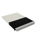 Kick Cable Chaos To The Curb With This 30RU Server Rack Cable Management System Optimized For 24 Port Cat6a UTP Ethernet Networks slick white patch panel kit with retractable cables.