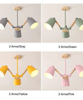 Top Shelf Vintage Modern Dining Pendant Light E27 Socket Adjustable Hanging Lamp With Wooden Metal Shade Super Sleek Grey Black Suspension Fixture For Kitchen Island Sweet Home Upgrade in gray, green, yellow, and pink finishes.