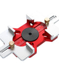 2-In-1 Aluminum Slotting Locator For Woodworking, showing adjustable depth slots and clear scale, fits most router bases.