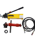 Rugged Manual Hydraulic Torque Wrench Delivers Serious Torque Punch For M20 M30 Coarse Thread Bolts with yellow pump, pressure gauge, and hoses.
