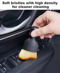 Soft Bristle Car Detail Brush for Interior and Exterior Dusting cleans dash vents and surfaces without scratching in use