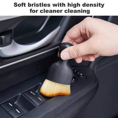Soft Bristle Car Detail Brush for Interior and Exterior Dusting cleans dash vents and surfaces without scratching in use