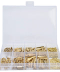 350 Piece M2 Screw Kit With Hex Bits And Brass Nuts All In One Fastener Set For PC Builds And Laptop SSD Install Durable Copper And Stainless Steel Hardware 10 Tools Included Versatile Heavy Duty transparent organizer with brass standoffs and screws