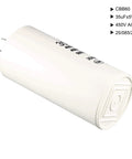 Run Capacitor 35uF 450V AC CBB60 for air compressors, water pumps, motors, cylindrical 92x44mm design, pro grade, white body
