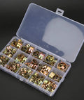 Rock Solid 115 Piece Hose Clamp Assortment Kit With Colored Zinc Plated Spring Clips For Water Tubes Air Pipes And Automotive Plumbing Fasteners That Are Durable Versatile And Perfect For Any Home Repair Job You Might Have. assorted zinc-plated spring clips in plastic case