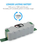 Replacement 14.4V NiMH Battery 3850mAh For iRobot Roomba 800 700 600 500 Series Up To 1000 Cycles