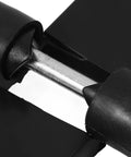 Close-up of Heavy Duty Nylon Offset Door Hinges For Public Restroom Partitions With Liftable Detachable Plastic Panels