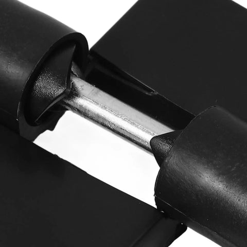 Close-up of Heavy Duty Nylon Offset Door Hinges For Public Restroom Partitions With Liftable Detachable Plastic Panels