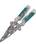 Folding Wire Stripper Plies With Voltage Tester 8 Inch Electrical Pliers multi functional tool with ergonomic grip and metal jaws