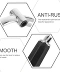 Discharge Lever Handle Replacement Part For Ice Cream Machines, heavy duty, anti-rust, polished chrome and black finish details