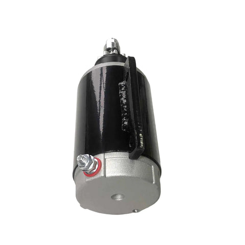 12V Outboard Starter Motor Replaces 583482 0583482 for E40 E50 J40 J50 Boats, black and silver, marine grade