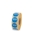 Day Of The Week Three Quarters Inch Circle Permanent Labels Mon Through Sun With Dispenser Included Seven Thousand Labels