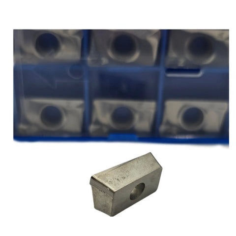 Replacement Carbide Inserts CB160408 APKT160408-PM YBG202 for Aluminum Machining in packaging, single insert close-up