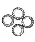 Stainless Steel 304 External Toothed Washers Set 300 Piece Serrated Lock Gasket Assortment DIY Friendly for Bolts and Fasteners