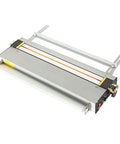 Badass Hot Plastic Bender Machine For Acrylic And PVC Sheets Featuring Adjustable Dual Heaters And Precise Angle Positioner, grey and yellow, 650mm length.
