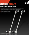 Front Sway Bar Link Stabilizer For Honda Pilot 2016 To 2023 Ridgeline 2017 To 2024 Passport 2019 To 2024 And Acura MDX 2014 To 2020 And 2022 To 2023 Front Left Right Direct Fit For A Smooth Ride No Wobble And Easy Bolt On Installation, alloy steel rods