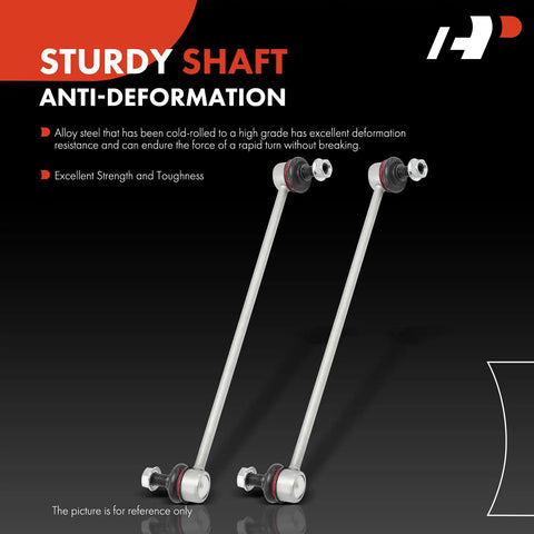 Front Sway Bar Link Stabilizer For Honda Pilot 2016 To 2023 Ridgeline 2017 To 2024 Passport 2019 To 2024 And Acura MDX 2014 To 2020 And 2022 To 2023 Front Left Right Direct Fit For A Smooth Ride No Wobble And Easy Bolt On Installation, alloy steel rods