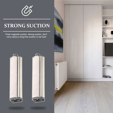 4 Pack Push To Open Cabinet Latches For Cabinets And Drawers Easy Install Iron And Plastic Hardware For Closets And Doors