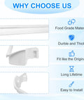 Three Pack Refrigerator Door Shelf Replacement Kit Includes 240534701 And 240534901 Rails Replaces AP3214631 PS734936 948952 AP3214630 PS734935 EA734935 948954 AH734935 Easy To Install And Durable Fits Most Refrigerators features food grade material with durable design and easy installation