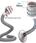 Heavy Duty Industrial Fume Extractor Arm Featuring Hella Flexible Sculptable Ventilation Hose And Knockout Adjustable Valve Plus Sturdy Stainless Steel Dust Collection Hood with 8.3 in stainless steel hood.